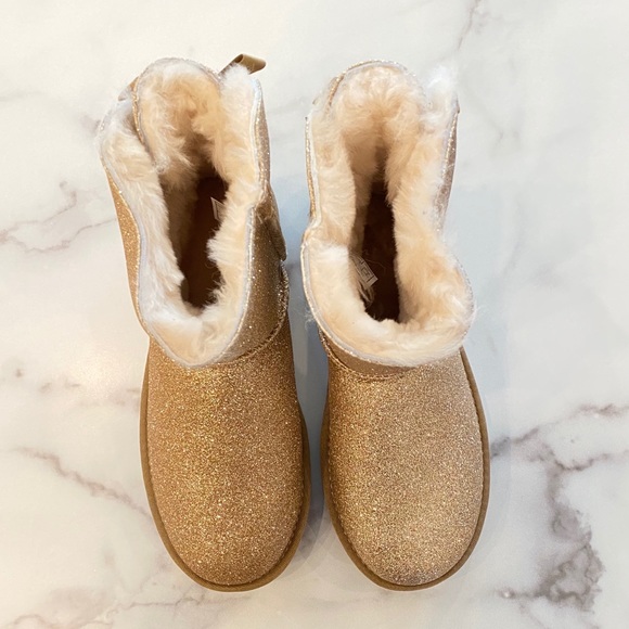 UGG Mini Bailey Bow II Sparkle Glitter Ankle Boot - Picture 7 of 15